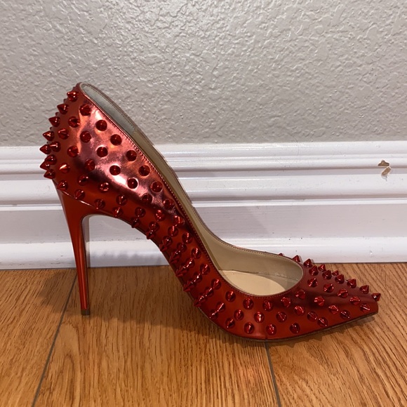 *SOLD* 💥HP💥 CHRISTIAN LOUBOUTIN METALLIC HEEL - Picture 13 of 13